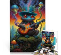 Puzzle da 1000 pezzi per adolescenti Creatura lucertola stravagante Regali di giochi impegnativi Decorazioni e regali unici per la casa 75x50cm