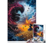 Puzzle da 1000 pezzi per adolescenti: Creatura Oscura e Donna con Torcia Gioco per Famiglia Divertimento in Famiglia Giocattolo Decorazione da Parete Rilassante per la Vita Intellettualmente