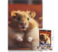 Puzzle da 1000 pezzi per adolescenti Criceto al cinema Gioco di sfida unico ma divertente e umoristico Opera d'arte regalo Dimensioni 50x75cm