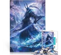 Puzzle da 1000 pezzi per adolescenti Cristalli dei samurai giapponesi Assemblaggio del modello Migliorare l'amore tra le coppie 52x38cm