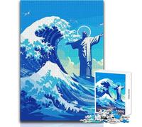 Puzzle da 1000 pezzi per adolescenti Cristo Redentore Saluto Rompicapo Giochi per famiglie Idee regalo per la decorazione della casa Dimensioni 38x52cm