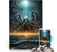 Puzzle da 1000 pezzi per adolescenti Cthulhu Aiuta il cervello ad allenare i giocattoli che creano dipendenza per coltivare la pazienza Buon regalo 75x50cm