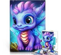 Puzzle da 1000 pezzi per adolescenti Cucciolo di drago Antistress Vacanza in patria Uccidere il tempo Migliorare l'amore tra le coppie 38x26cm