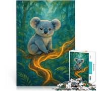 Puzzle da 1000 pezzi per adolescenti Cucciolo di koala nella giungla Gioco pratico Attività divertenti a casa, regali di compleanno, regali di viaggio, 38x26cm
