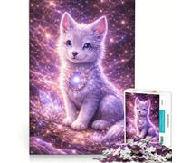 Puzzle da 1000 pezzi per adolescenti Cucciolo di lupo Starglow gioco divertente allena la mente e la mano migliora l'amore tra le coppie 38x52cm