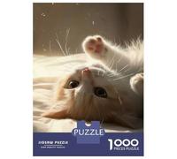Puzzle Da 1000 Pezzi Per Adolescenti Cut Cat Puzzle Per Adulti Giochi Per Famiglie Un'opera D'arte Regali Unici Per Compleanno E Natale 38x26cm/1000pcs