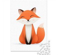 Puzzle Da 1000 Pezzi Per Adolescenti Cute Cartoon Fox Puzzle Giocattolo Decorazione Da Parete Sfida Difficile Regali Per Amici E Familiari 38x26cm/1000pcs