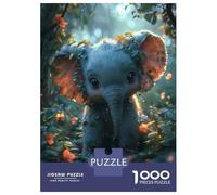 Puzzle Da 1000 Pezzi Per Adolescenti Cute Elephant Cartoon Puzzle Per Adulti Giocattoli Antistress Decorazione Per La Casa Regali Di Compleanno E Unici 70x50cm/1000pcs