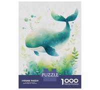 Puzzle Da 1000 Pezzi Per Adolescenti Cute Flying Whale Puzzle Fai Da Te Giocattoli Regalo Di Compleanno Regali Di Natale Regalo Di Compleanno 52x38cm/1000pcs
