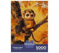 Puzzle Da 1000 Pezzi Per Adolescenti Cute Monkey in Autumn Tree Puzzle Giochi Divertenti Sfida Difficile Regali Unici Per Compleanno E Natale 38x26cm/1000pcs