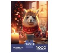 Puzzle Da 1000 Pezzi Per Adolescenti Cute Morning Coffee Llama Puzzle Per Adulti Giocattoli Fai Da Te Decorazione Per La Casa Offerta Come Regalo Per Tutta La Famiglia 38x26cm/1000pcs