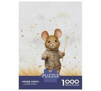 Puzzle Da 1000 Pezzi Per Adolescenti Cute Mouse in A Field Puzzle Per Adolescenti Gioco Pratico Un'opera D'arte Regali Unici Per Compleanno E Natale 52x38cm/1000pcs