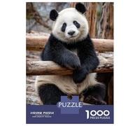 Puzzle Da 1000 Pezzi Per Adolescenti Cute Panda Portrait on Wooden Structure Puzzle Per Adulti Gioco Rompicapo Assemblaggio Di Modelli Regali Di Compleanno E Unici 38x26cm/1000pcs