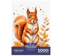 Puzzle Da 1000 Pezzi Per Adolescenti Cute Squirrel Watercolor Puzzle Per Adulti Giochi Rilassanti Perfetto Per Decorare E Fare Regali A Tutta La Famiglia 52x38cm/1000pcs