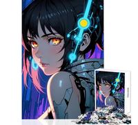 Puzzle da 1000 pezzi per adolescenti Cyberpunk Anime Girl Giocattoli antistress Regali per donne Uomini Gioco impossibile Interessante riduzione dello stress Dimensioni 50x75cm