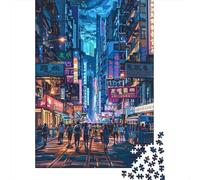 Puzzle Da 1000 Pezzi Per Adolescenti Cyberpunk Cityscape Puzzle Per Adolescenti Giochi Per Famiglie Sfida Difficile Regali Di Compleanno E Unici 38x26cm/1000pcs