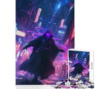 Puzzle da 1000 pezzi per adolescenti cyberpunk stregone giocattoli antistress regali di Babbo Natale segreto gioco rompicapo lista dei desideri con Babbo Natale dimensioni 50x75cm