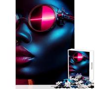 Puzzle da 1000 pezzi per adolescenti Cyberpunk Woman 'Techno Diva' Giocattoli fai da te Regali per donne e uomini Gioco pratico Migliora l'amore tra coppie Dimensioni 38x26cm
