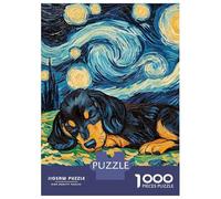 Puzzle Da 1000 Pezzi Per Adolescenti Dachshund Puppy Sleeping Puzzle Giochi Divertenti Regalo Decorativo Perfetto Per Amici E Familiari 52x38cm/1000pcs