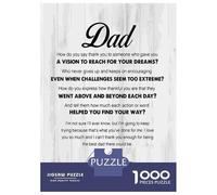 Puzzle Da 1000 Pezzi Per Adolescenti Dad Motivational Quotes Puzzle Per Adolescenti Giocattoli Fai Da Te Corsa Di Velocità Manuale Regali Unici Per Compleanno E Natale 70x50cm/1000pcs
