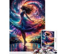 Puzzle da 1000 pezzi per adolescenti Danza del flusso Decorazione per la casa Giocattoli Ottimi regali e giocattoli per gioco educativo Interessante riduzione dello stress Dimensioni 38x26cm