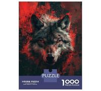 Puzzle Da 1000 Pezzi Per Adolescenti Dark Fantasy Wolf Puzzle Per Adulti Gioco Pratico Decorazione Murale Regali Per Amici E Familiari 70x50cm/1000pcs