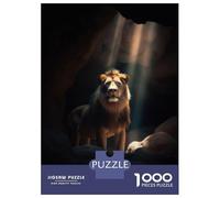Puzzle Da 1000 Pezzi Per Adolescenti Dark Lion Stare Cave Puzzle Per Adolescenti Gioco Rompicapo Difficile Gioco Impegnativo Regali 52x38cm/1000pcs