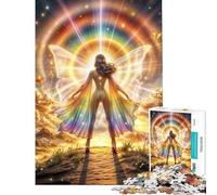 Puzzle da 1000 pezzi per adolescenti Dea Arcobaleno Radiosa gioco educativo e stimolante ideale come regalo di compleanno (dimensioni 38x52cm)