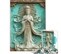 Puzzle da 1000 pezzi per adolescenti Dea della Misericordia puzzle per adulti giocattolo antistress ideale per passare il tempo durante le vacanze compleanno e Natale (38x52cm)