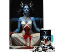 Puzzle da 1000 pezzi per adolescenti Dea Kali sfida per l'intelligenza giocattolo avvincente gioco educativo difficile ottimo regalo (dimensioni 38x52cm)
