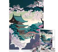 Puzzle da 1000 pezzi per adolescenti decorazione da parete per casa giapponese regali di Babbo Natale segreto giochi educativi aiuta a esercitare il cervello dimensioni 38x52cm