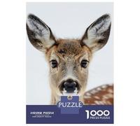 Puzzle Da 1000 Pezzi Per Adolescenti Deer Face Puzzle Per Adolescenti Giocattoli Fai Da Te Corsa Di Velocità Manuale Regali Unici Per Compleanno E Natale 52x38cm/1000pcs