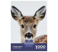 Puzzle Da 1000 Pezzi Per Adolescenti Deer Face Puzzle Per Adulti Gioco Per Famiglie Antistress Regali Di Compleanno E Unici 52x38cm/1000pcs