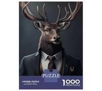 Puzzle Da 1000 Pezzi Per Adolescenti Deer Suit Animal Puzzle Per Adulti Gioco Pratico Regali Per Donne Interazione Genitore-figlio 52x38cm/1000pcs