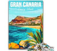 Puzzle da 1000 pezzi per adolescenti dell'Isola di Gran Canaria, adatti dai 14 anni in su, per il divertimento in famiglia È l'ideale come regalo per tutta la famiglia 1000 pezzi (26x38cm)