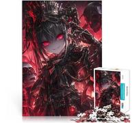 Puzzle da 1000 pezzi per adolescenti Demone Anime Skull Lady Allena il tuo cervello e le tue mani Lista dei desideri con Babbo Natale 52x38cm
