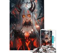 Puzzle da 1000 pezzi per adolescenti Demone delle Fiamme Puzzle per adolescenti Giocattoli fai da te Vacanza a casa Passatempo Interazione genitore-figlio (dimensioni 50x75cm)