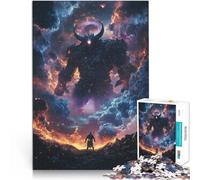 Puzzle da 1000 pezzi per adolescenti Demone gigante contro eroe nello spazio galattico Regali di giochi impegnativi grande regalo 38x26cm