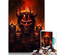 Puzzle da 1000 pezzi per adolescenti Demoni dell'inferno Puzzle da 1000 pezzi per adolescenti interazione genitore-figlio per età 14 anni in su (50x75cm)
