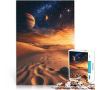 Puzzle da 1000 pezzi per adolescenti Deserto sotto il cielo cosmico sfida educativa Attività divertenti a casa, regali di compleanno, regali di viaggio, 38x26cm