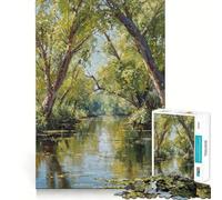Puzzle da 1000 pezzi per adolescenti di Spring River, gioco di logica stimolante, divertimento per il tempo libero, bordo trasparente, oggetto da collezione 38x52cm