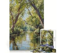 Puzzle da 1000 pezzi per adolescenti di Spring River, gioco di logica stimolante, divertimento per il tempo libero, bordo trasparente, oggetto da collezione 38x52cm