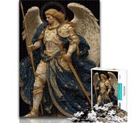 Puzzle da 1000 pezzi per adolescenti, dieci cavalieri angelici medievali, 1000 pezzi per adulti, gioco educativo, sfida giocattolo per donne e uomini, 26x38cm