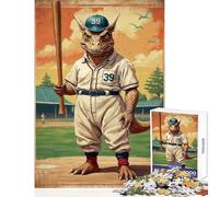 Puzzle da 1000 pezzi per adolescenti Dino Home Run King,decorazioni per la casa,giocattoli,idee regalo per giochi educativi per compleanni,Natale,dimensioni 38x26cm