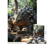 Puzzle da 1000 pezzi per adolescenti dinosauro mostro spinoso nella foresta giocattolo decorazione da parete regali di Babbo Natale segreto gioco impossibile decompressione intellettuale 38x52cm