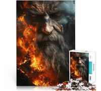 Puzzle da 1000 pezzi per adolescenti Dio ardente del mare Gioco di famiglia antistress sfida difficile Lista dei desideri con Babbo Natale 52x38cm