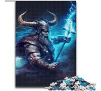 Puzzle da 1000 pezzi per adolescenti Dio del tuono, gioco per famiglie antistress, sfida difficile, rafforza l'amore tra coppie (dimensioni 50x75cm)