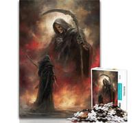 Puzzle da 1000 pezzi per adolescenti Dio della morte, puzzle da 1000 pezzi, giocattolo educativo intellettuale decomprimente, regalo di compleanno (dimensioni 75x50cm)
