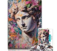 Puzzle da 1000 pezzi per adolescenti, dio greco Apollo, puzzle da 1000 pezzi, con poster abbinato e foglio di quiz per ragazzi dai 14 anni in su (dimensioni 38x26cm)