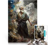 Puzzle da 1000 pezzi per adolescenti Dio norreno con barba bianca Gioco intellettuale giocattolo è ideale come regalo per tutta la famiglia 38x26cm
